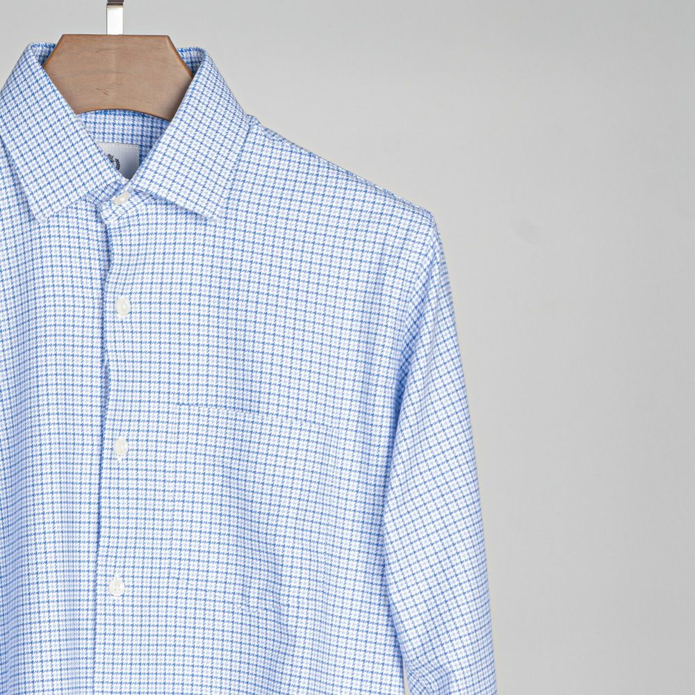 Men’s Sky Color Texture Full Sleeve Regular Fit Shirt